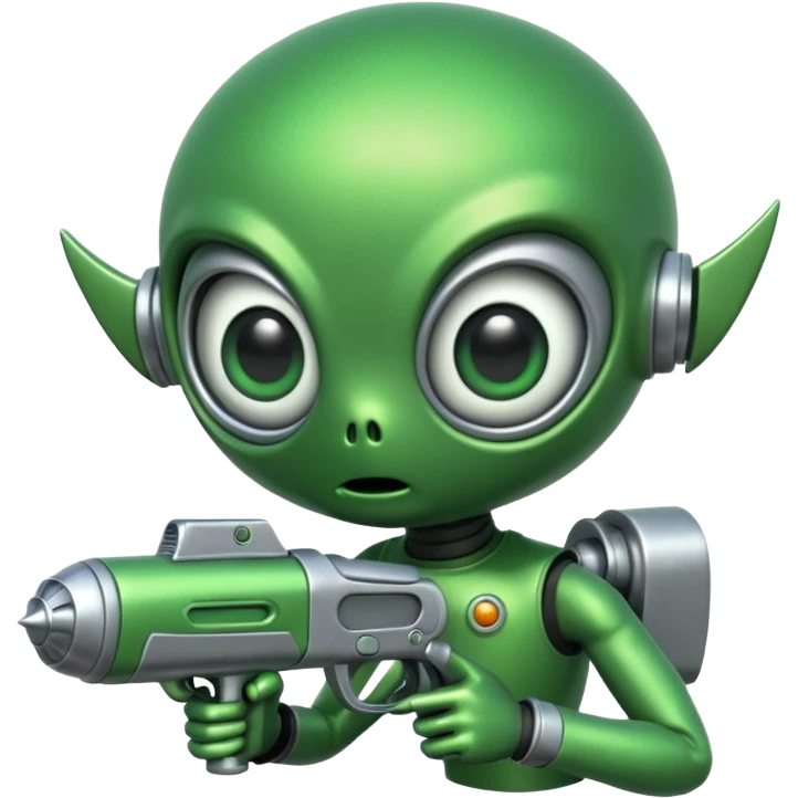 retro alien invader. emoji