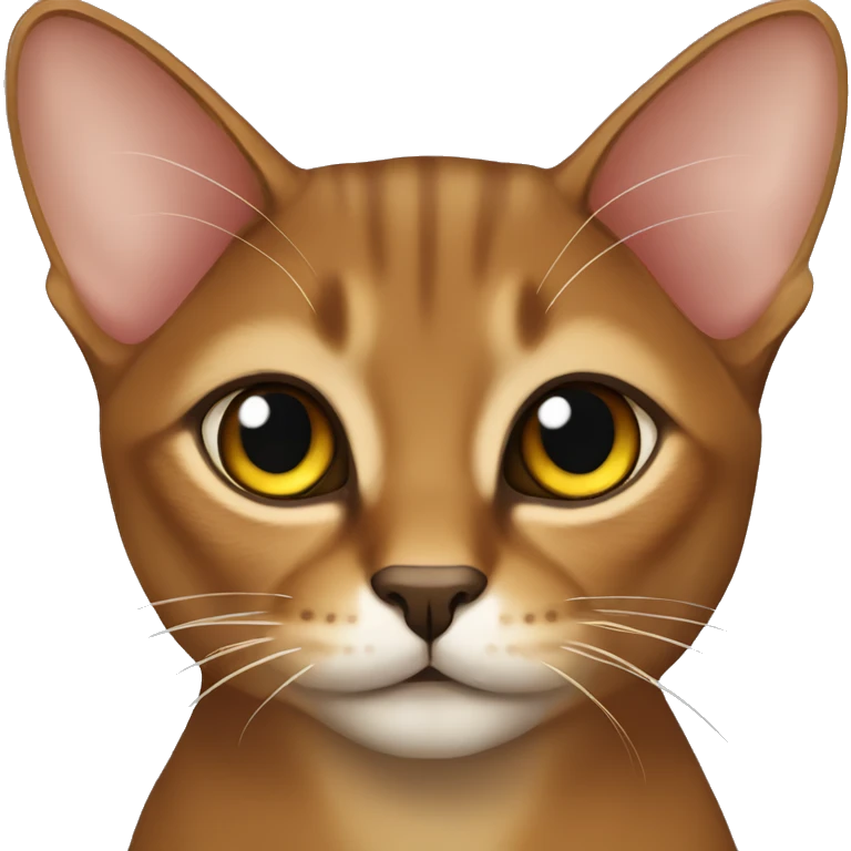 Abyssinian cat emoji