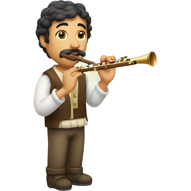 spanish man playing flute emoji