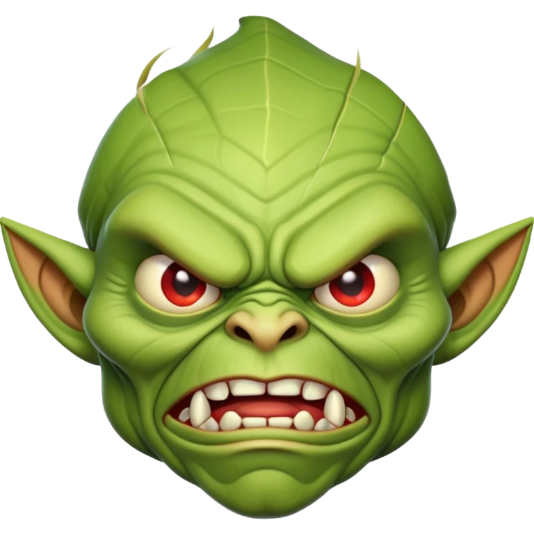 green angry goblin emoji