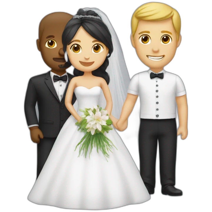 weeding couple emoji