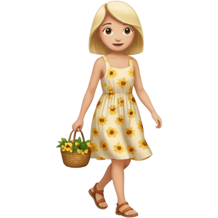 Dame un emoji de una chica caminando cuerpo completo emoji