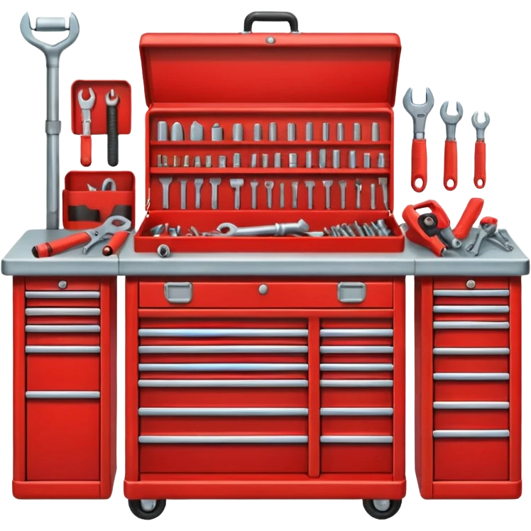 red mechanic tool table emoji