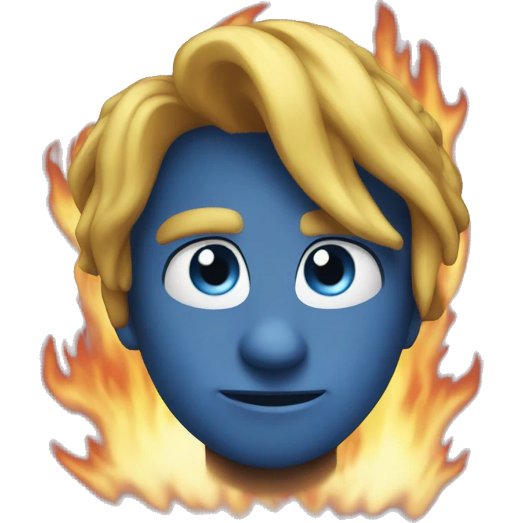 blue fire emoji