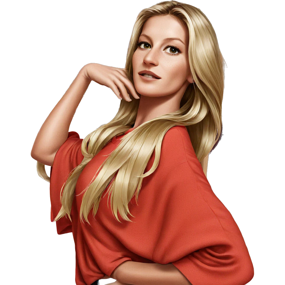 blonde girl in red shirt emoji