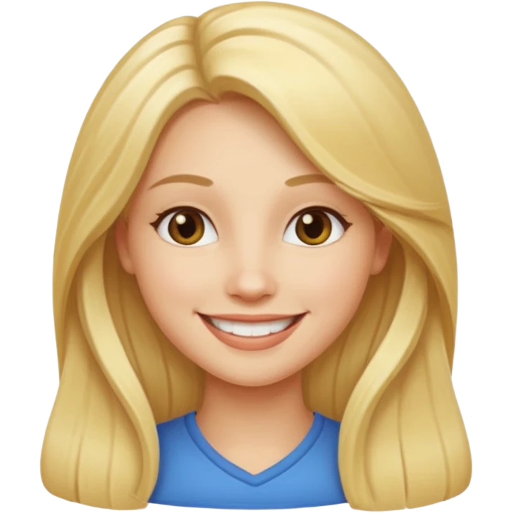 queen-in-game-of-throne, long blonde, smile emoji