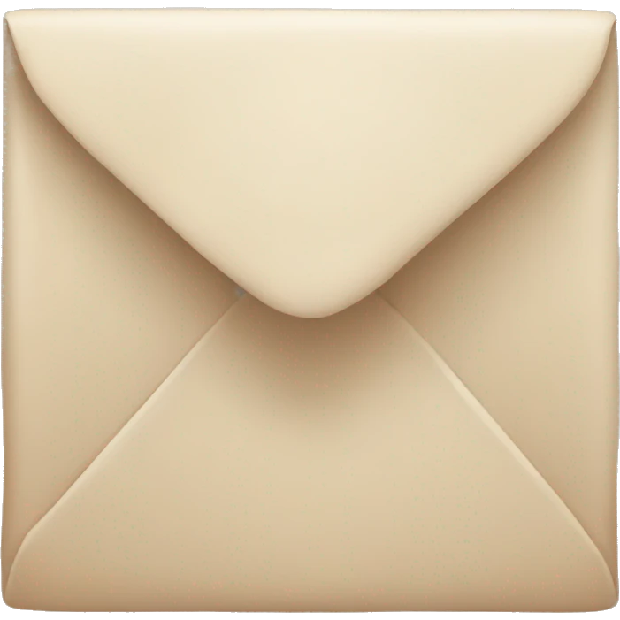 beige letter with stamp emoji