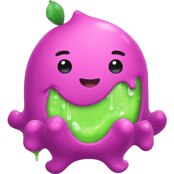 fantasy slime cute in love emoji