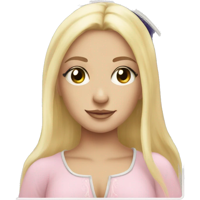 light pink tarot cards blonde girl emoji