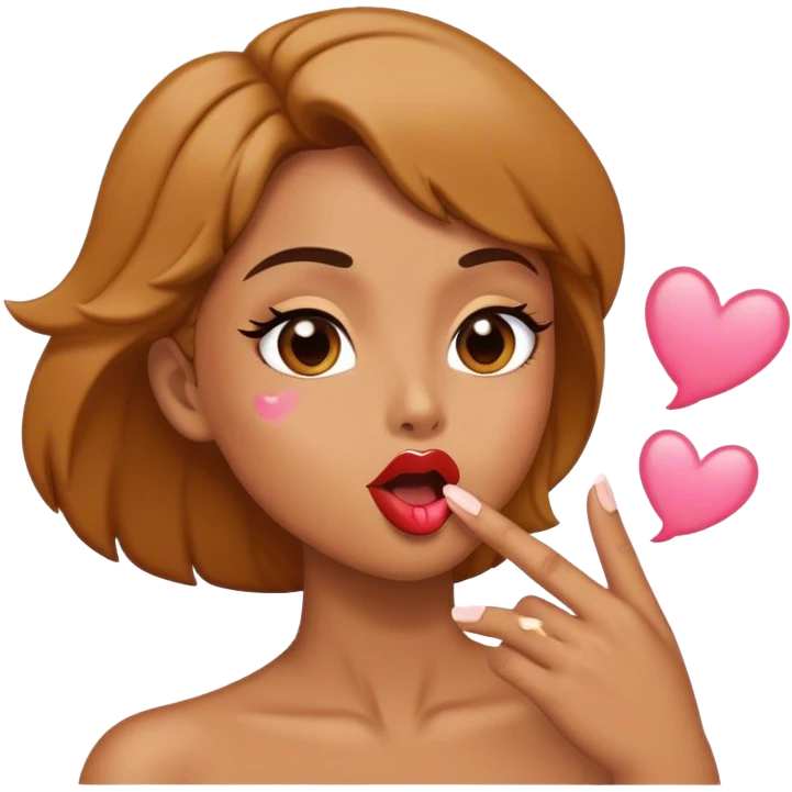 blowing a kiss emoji