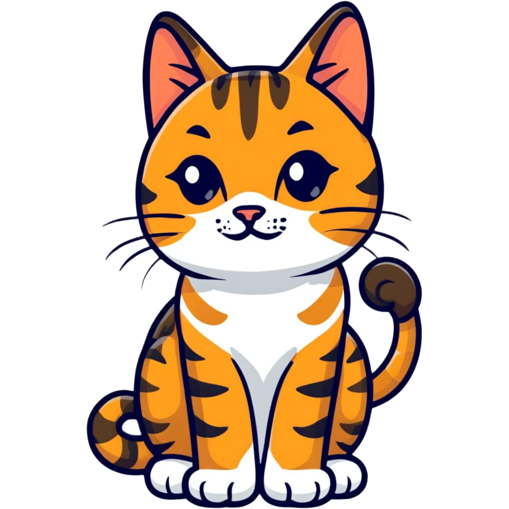 A Bengal cat emoji