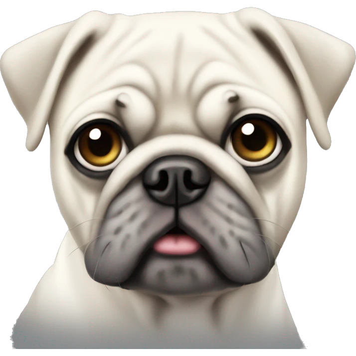 White pug emoji