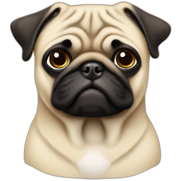 pug cap emoji