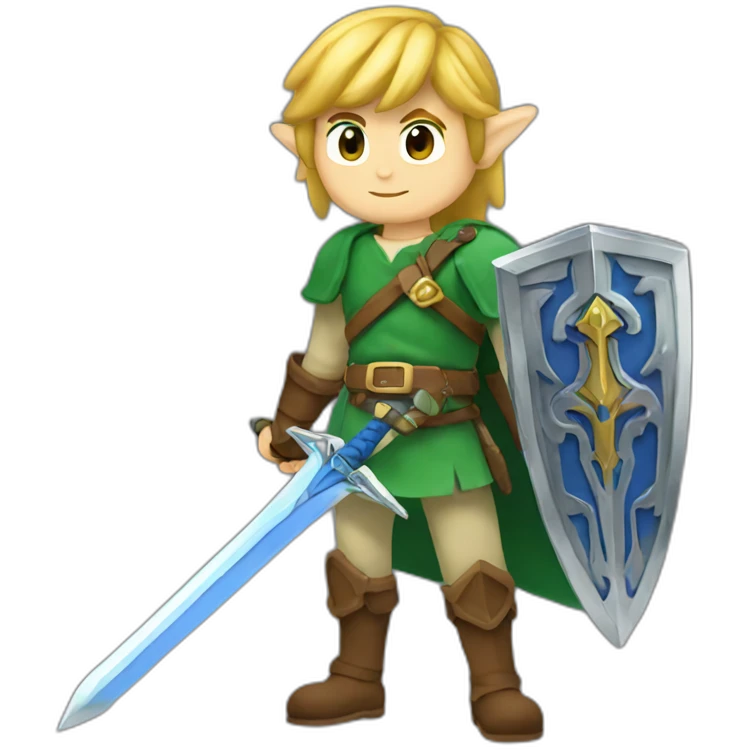 Link Holding the Master Sword emoji