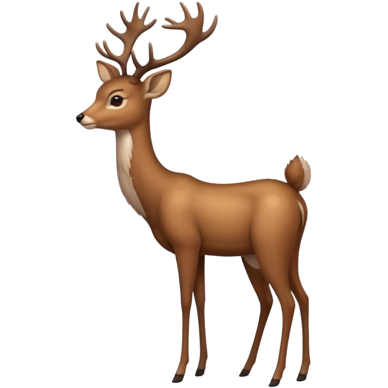 a deer standing on 2 legs emoji