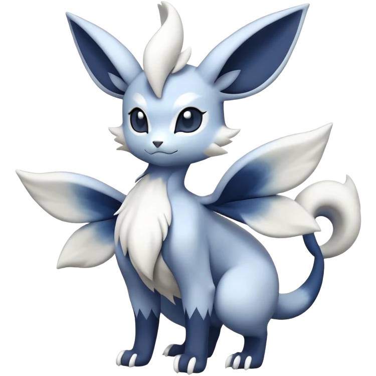 Meowstic-Absol-Minccino-Pokémon-Fakémon-hybrid-creature (full body) emoji