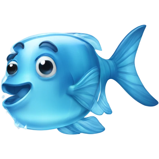 Ice cube fish  emoji