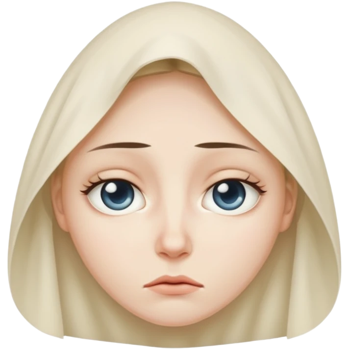 Blank stare with a tear drop emoji