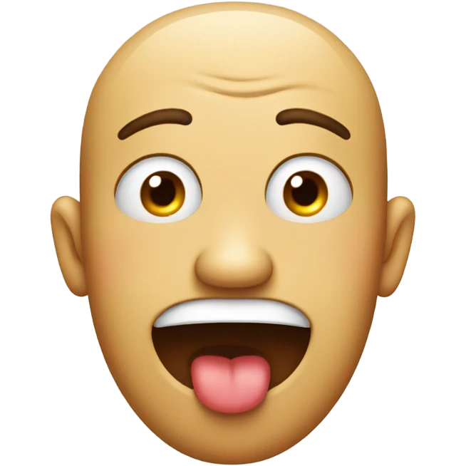 face looking disappointed with tongue out emoji