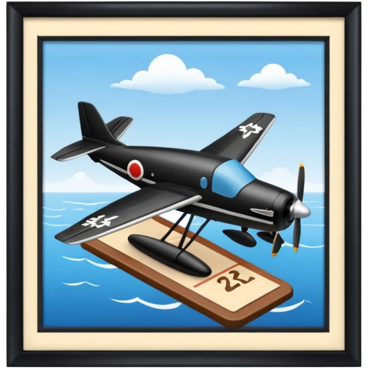 plane in an interdiction board emoji