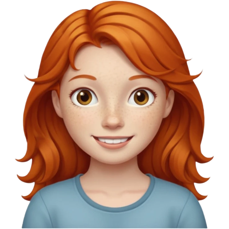 ginger girl emoji
