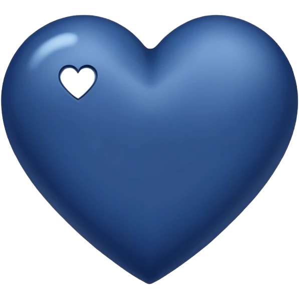 Dark blue heart emoji