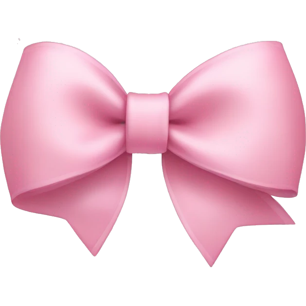 light pink bow emoji