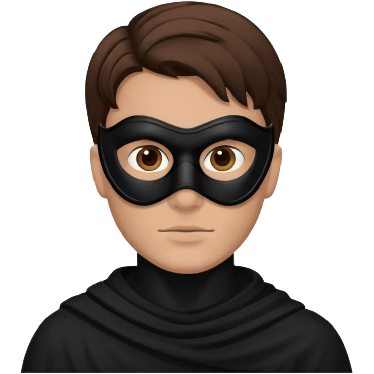 a man with a black mask  emoji