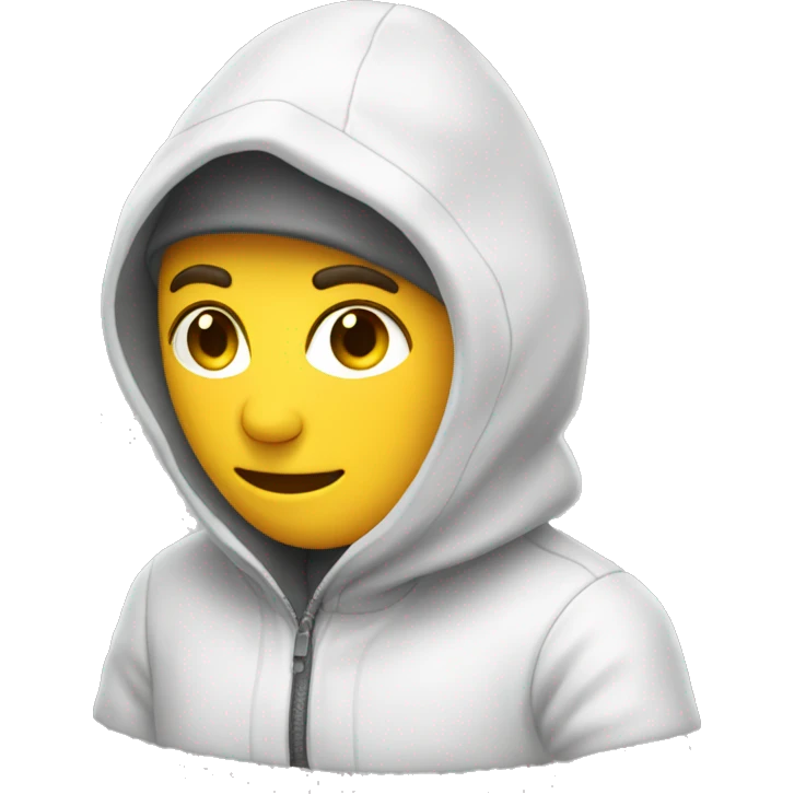 Cagoule blanche emoji