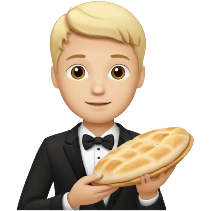 The blond groom emoji combined with tthe pita emoji emoji