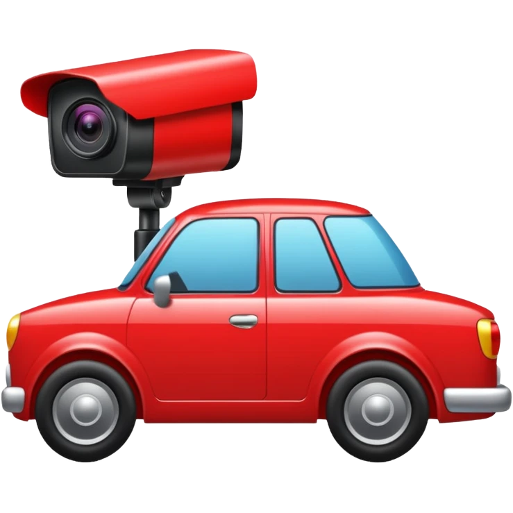 Camera de surveillance active avec une coche rouge emoji