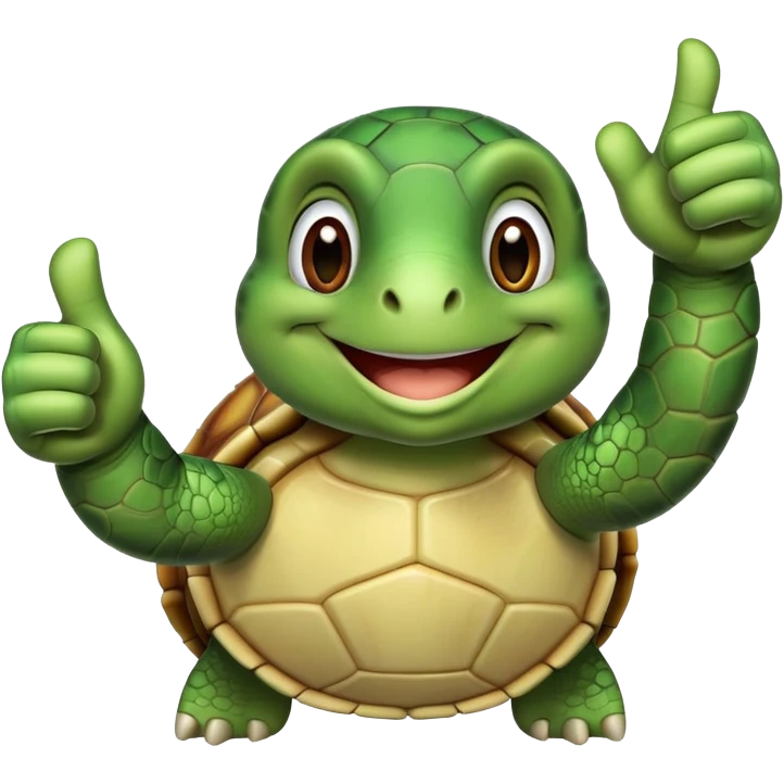Turtle doing thumbs up emoji