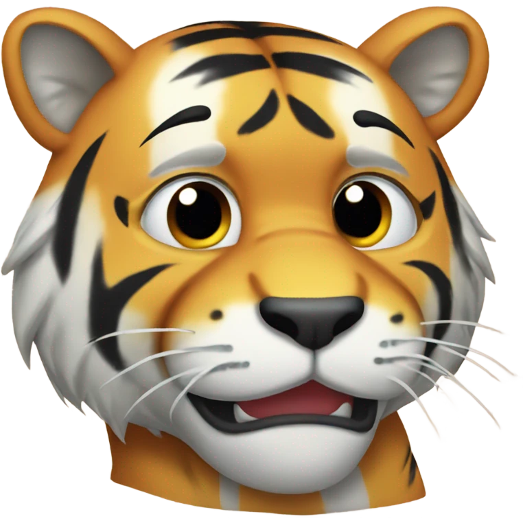 Crying tiger emoji