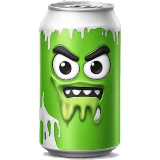 White monster energy drink emoji