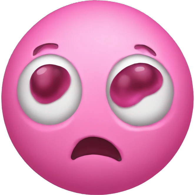 An orb of pink slime. Ball, sphere, goo emoji