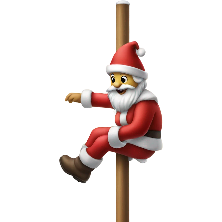 Santa Claus on the pole  emoji