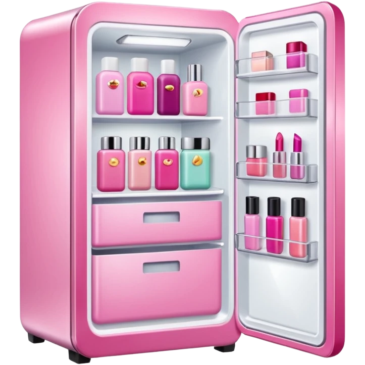 pink cosmtics fridge  emoji