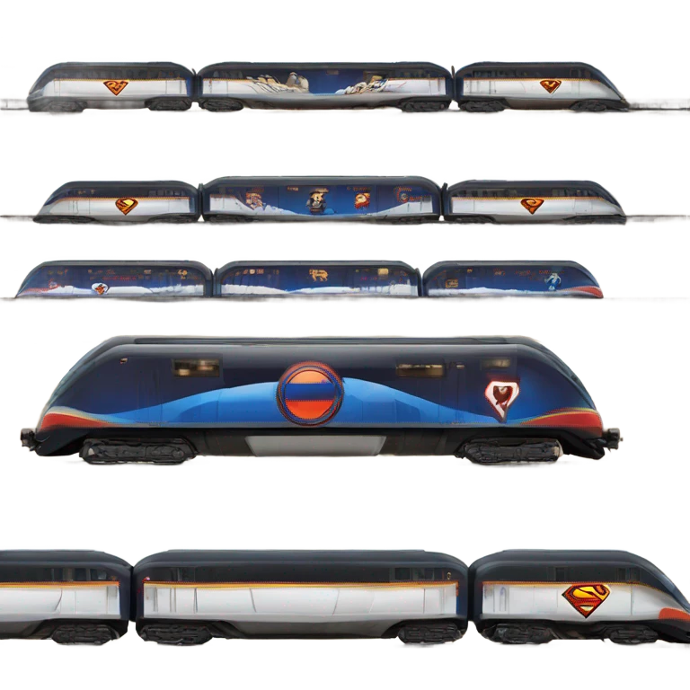 Train turns Superman emoji