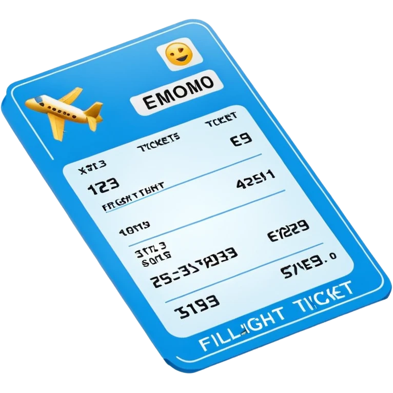 I will buy the flight ticket emoji
