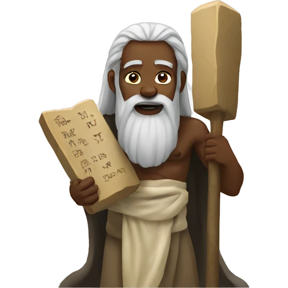 moses with stone tablets emoji