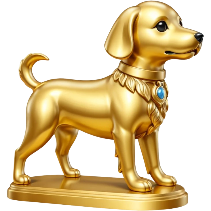 golden dog statuse emoji
