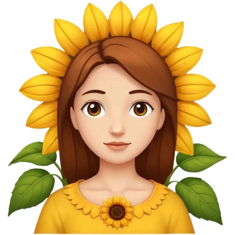 Aveja sacando néctar de un girasol emoji