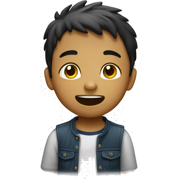 Niño saltando emoji