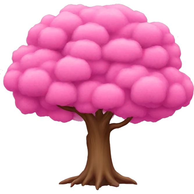 Tree pink emoji