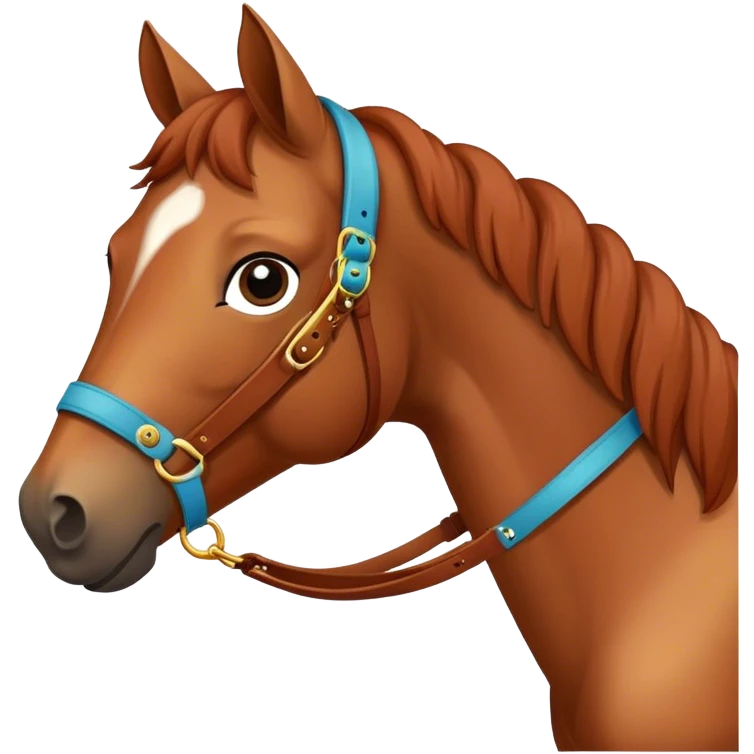 Horse with a strap emoji