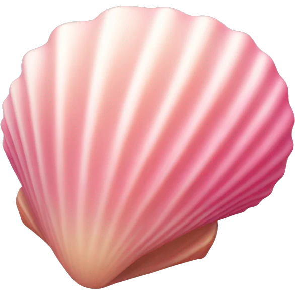 Pink seashell emoji