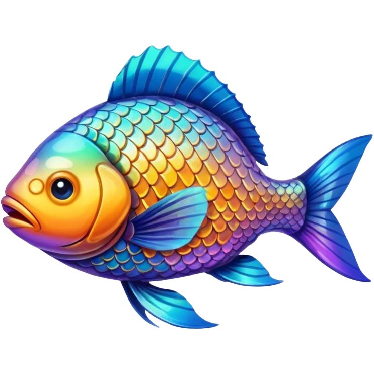 High resolution fish emoji