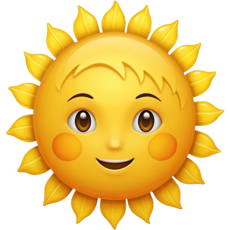 The sun emoji