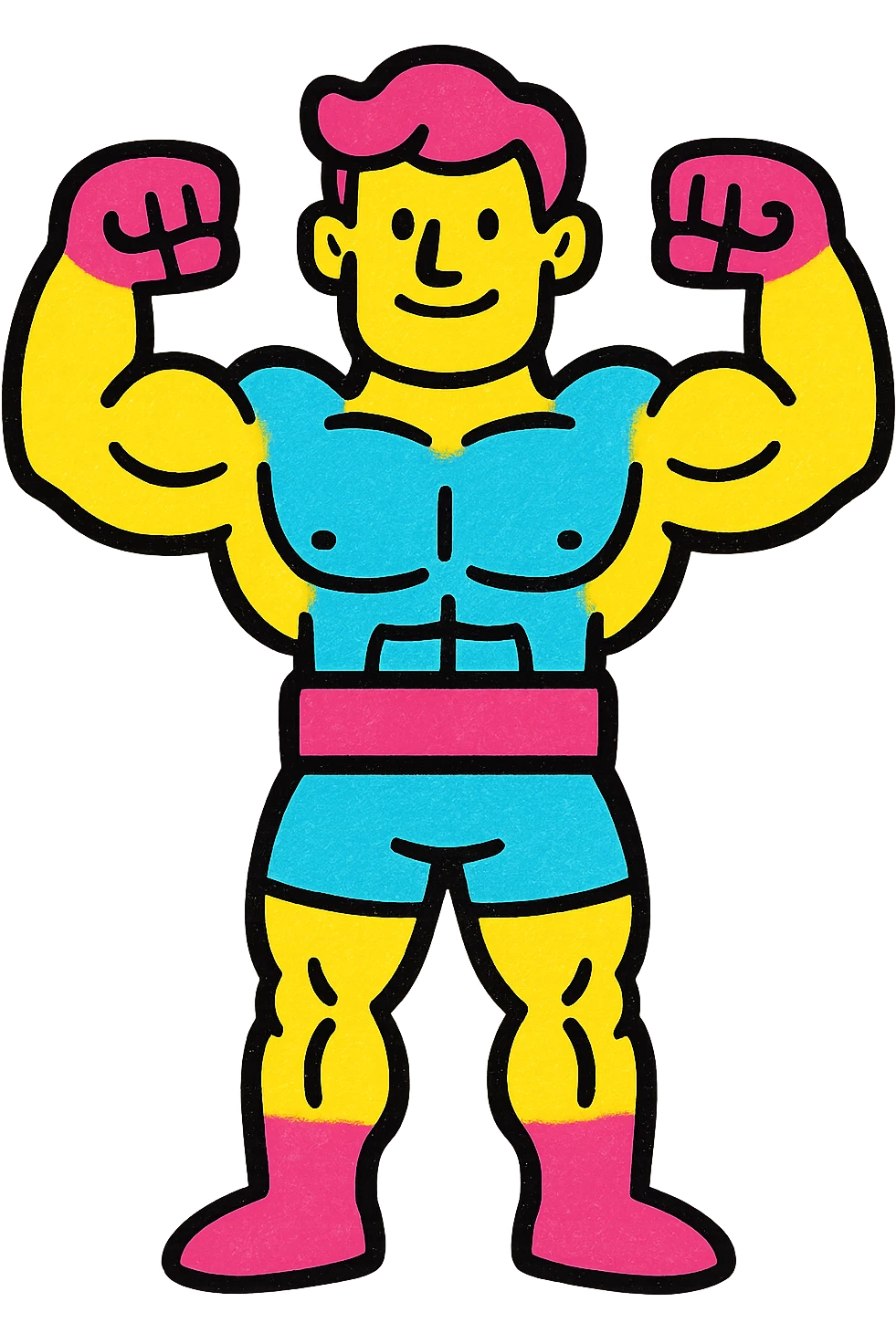 A muscular man. emoji