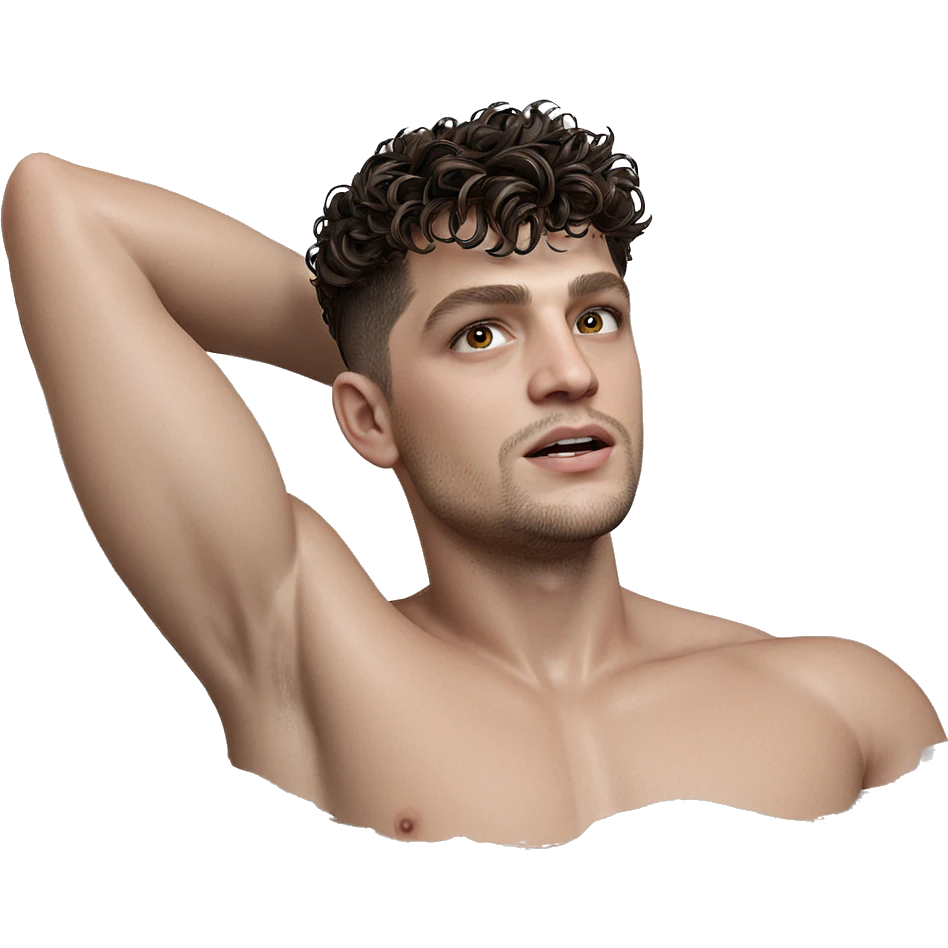 realistic male in bathtub emoji